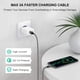 thumbnail image 3 of Cable de carga USB-A a USB-C de 6 pies 3 A de carga rápida, paquete de 2 unidades, 3 of 7