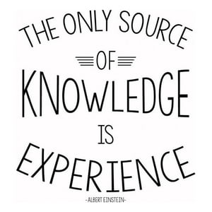 Rienda Libre Graphics - Decomural Knowledge Is Experience Einstein Ws-44076