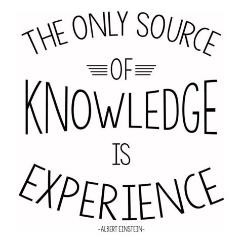 Rienda Libre Graphics - Decomural Knowledge Is Experience Einstein Ws-44076