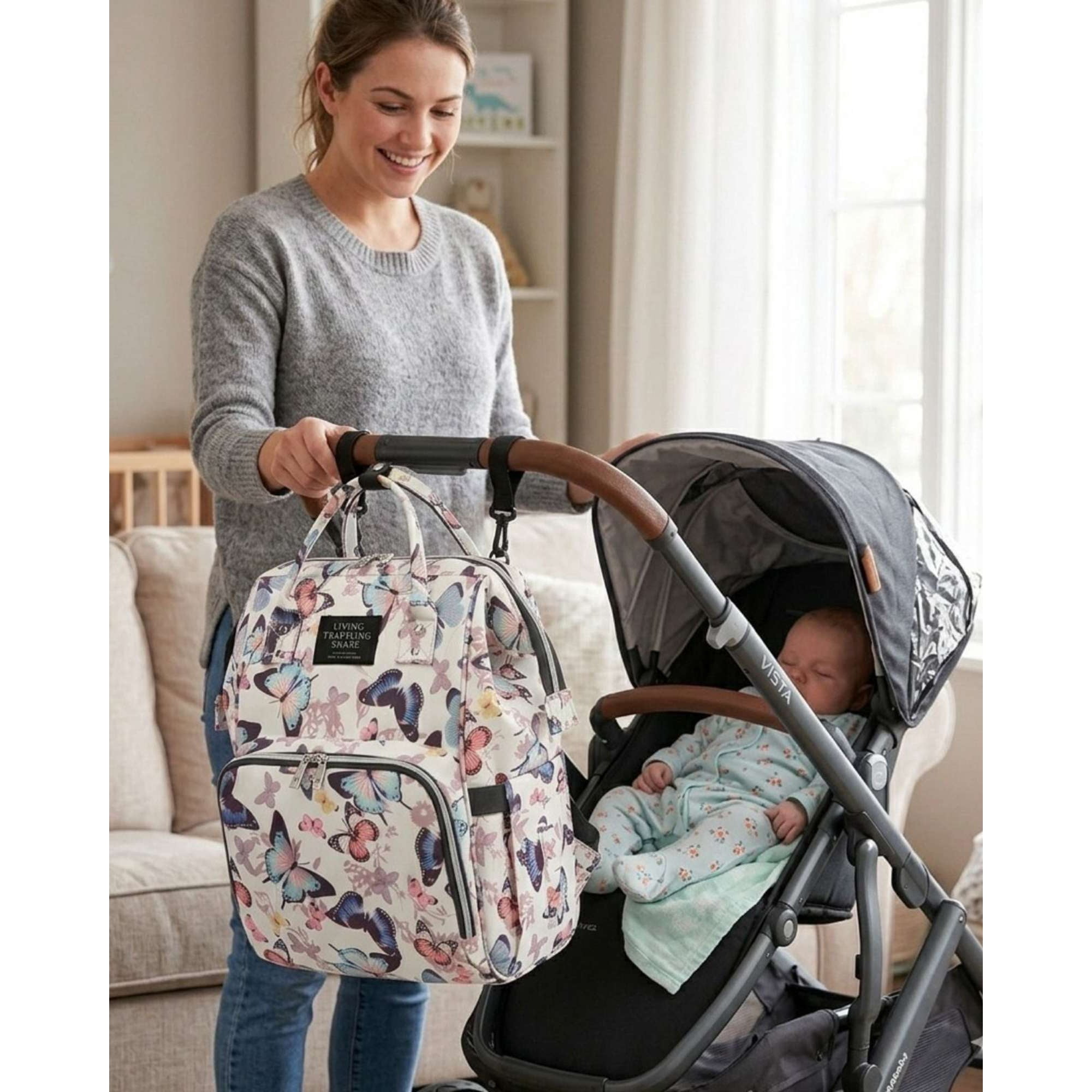 Imac Hogar - Mochila Maternal Bolso Pañalera Térmica Impermeable Premium