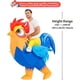 thumbnail image 2 of Disfraz Inflable Pollo JUROSAICA Adulto Ride On Gallo, 2 of 3