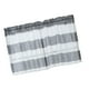 thumbnail image 2 of Cortinas Con Bolsillo Para Barra De Cenefa Corta A Rayas Para Ventana, Cocina, Gris_74x60cm, 2 of 3