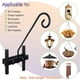thumbnail image 2 of Riel de ganchos para terraza NEECONG de 42 cm, resistente, soporta 6,8 kg, 2 piezas, 2 of 8