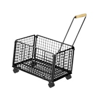 Magideal - Cesta De Almacenamiento Enrollable Cartro Utilitario Pequeño, Contenedor De Almacenamiento Práctico Para El Hogar Sólido Portátil Organizador Con Rued 43Cmx28Cmx28Cm