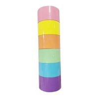 Bothyi - 6 Piezas Divertidas Bolas Adhesivas Cinta Rodante Colorida Decorativa Para Juegos Niños 4,8 Cm