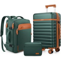 Juego De Equipaje Ukein De 3 Piezas Con Rueda Giratoria De 20 Pulgadas