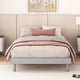 thumbnail image 2 of Modern Design Twin Size Floating Platform Bed Frame for Grey Color, 2 of 3