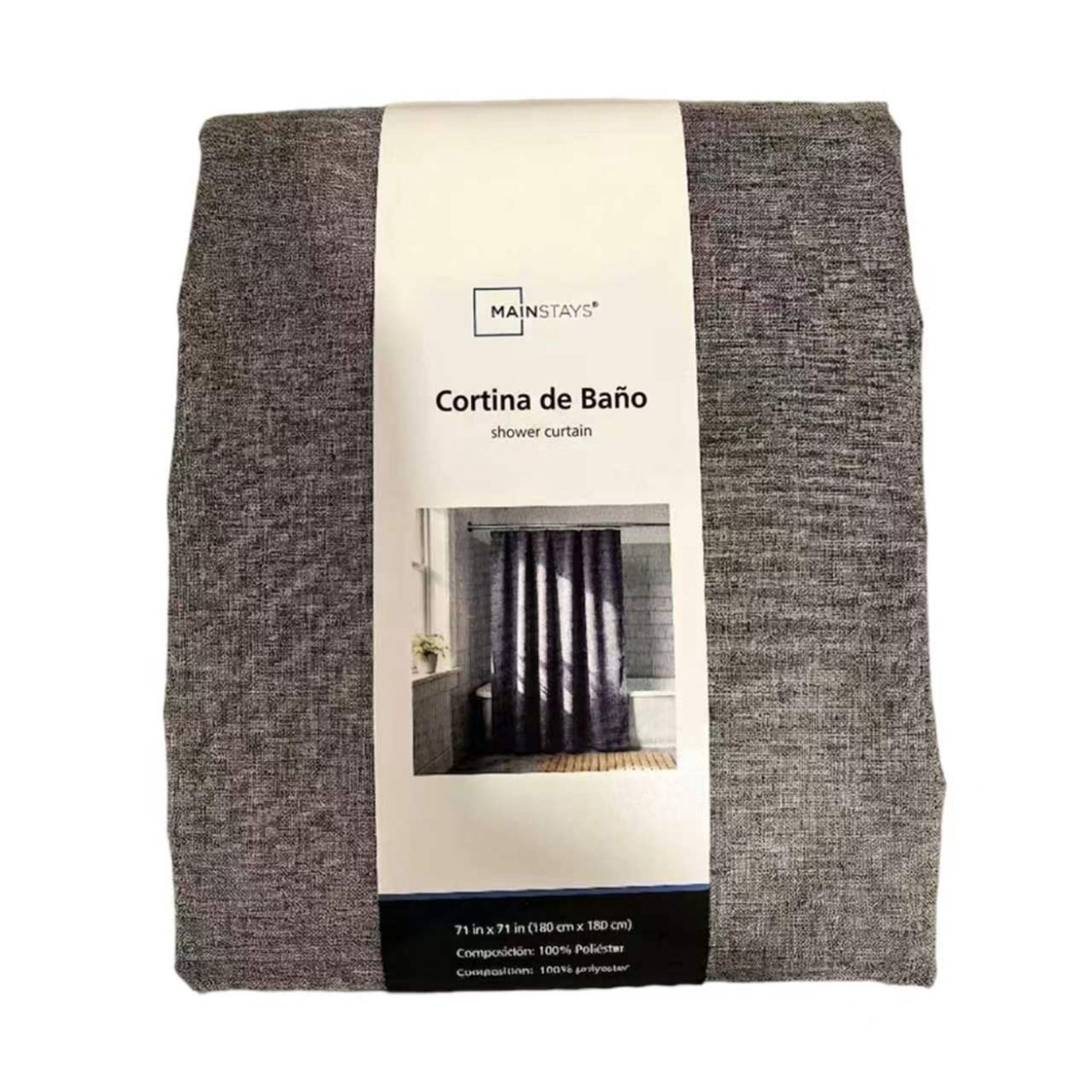 Cortina de baño 180x180cm poliéster impermeable