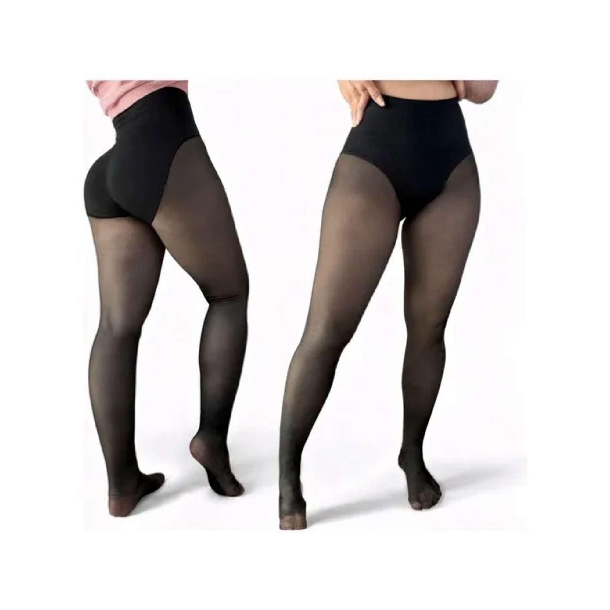 Imac Hogar - Pantys Efecto Piel Térmicas Con Polar Interior Talle Alto Xs/xl