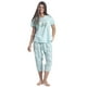 thumbnail image 1 of Pijama Algodón Capri Estampado Margaritas | Estilo Natural, 1 of 2