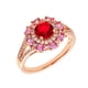 thumbnail image 4 of Anillo Elegant Confetti Paris chapado en oro de 18k, 55 circonitas cúbicas, 2 mm, 4 of 10