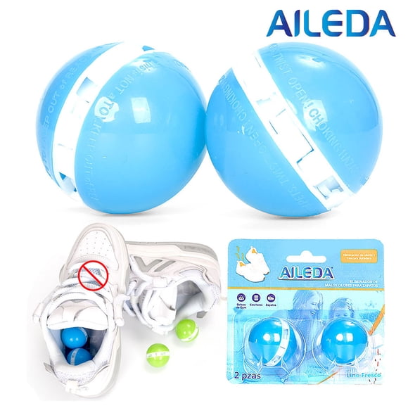 Aileda Aromatizador Eliminador De Olores Zapatos/bota 2 Pzas Aroma a lino