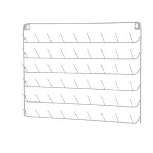 Magideal - Portahilos, Portacarretes Montado En La Pared, 54 Carretes, Almacenamiento De Hilo Portátil, Estante Para Hilo De Bordar Para Sastres, Tejido Trenzado Blanco