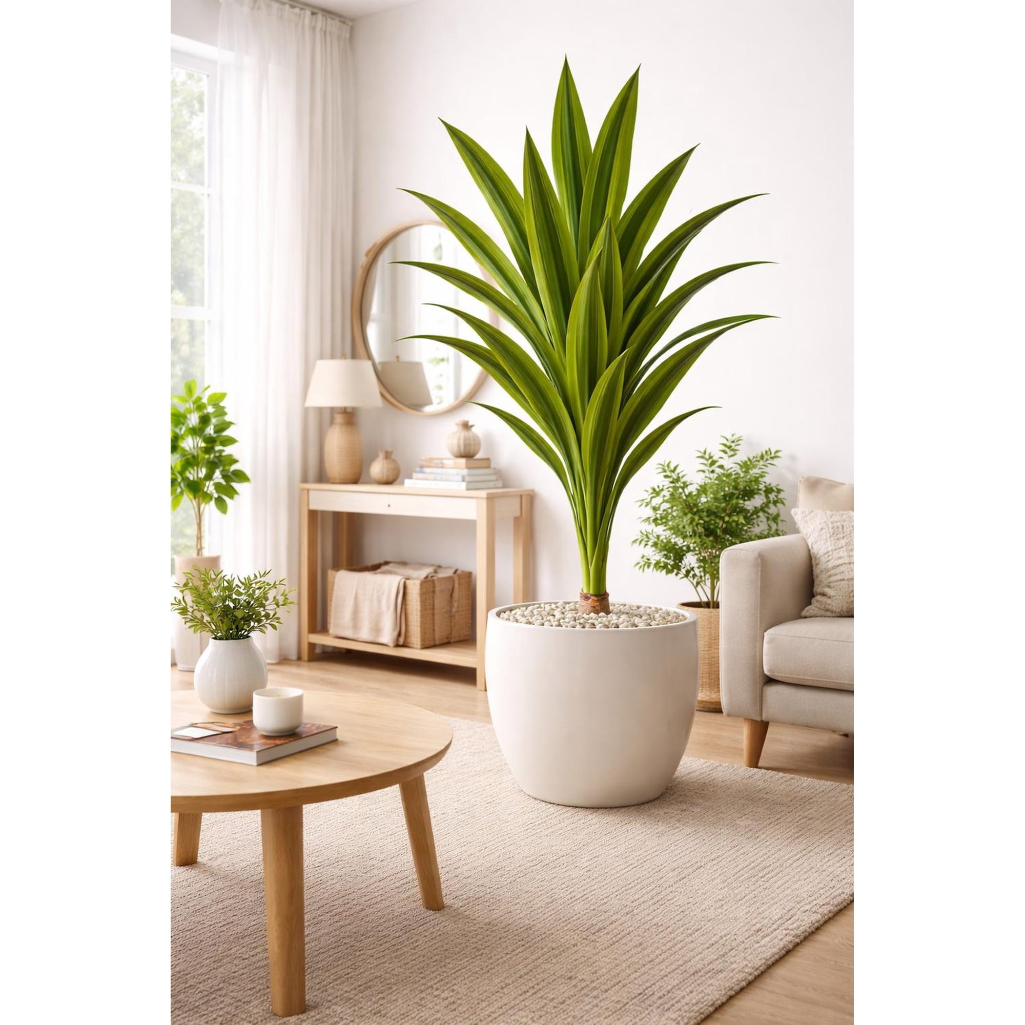 Arbusto Real - Drácaena Artificial Grande 160 Cm Planta Decorativa Interior