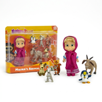 Toyng - Juguete Set Animales Masha 6 Figuras - Masha Y El Oso