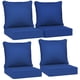 thumbnail image 1 of Juego de cojines para exterior de 4 piezas Outsunny azul marino 61 x 61 cm, 1 of 9