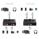 thumbnail image 4 of Conmutador de audio RCA L/R (2 entradas, 1 salida), estéreo analógico silencioso con control de volumen, selector de audio y distribuidor de sonido para auriculares, altavoces de PC., 4 of 5