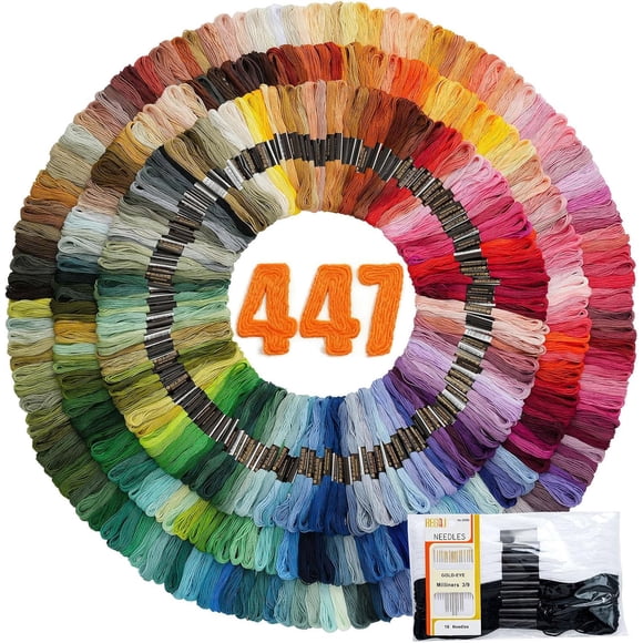 Hilo de bordado Janifay 447 colores 8 m por madeja