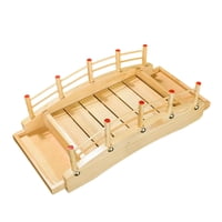 Magideal - Puente De Madera Para Sushi, Plato Para Servir Sashimi De Madera, Plato Para Servir, Platos De Puente En Arco De Madera, Pan, Barbacoa, Pastelería, Na M