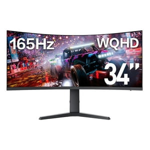 Crusec - Monitor Pantalla Gamer Curvo 34"" 4K 180Hz Resolucion Wqhd