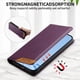 thumbnail image 2 of Funda Tipo Cartera de Cuero Sintético para Samsung Galaxy A56 Bloqueo RFID, con Ranuras para Tarjetas y Bolsillo para Efectivo, Cierre Magnético Fuerte Morado, 2 of 6
