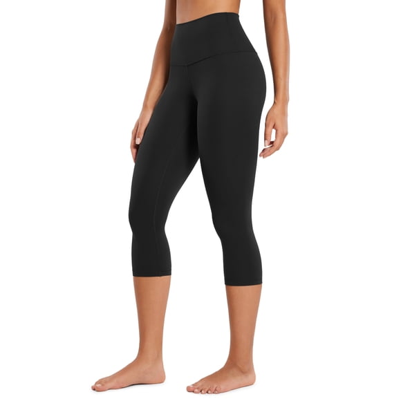 Pantalones CRZ YOGA Butterluxe Capri de Cintura Alta 48 cm Negro L