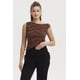 thumbnail image 1 of Polera Mujer Basta Asimétrica Café Oscuro, 1 of 4