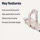 thumbnail image 2 of Memoria USB doble Amazon Basics USB-C y USB-A, 2 of 3