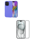 thumbnail image 1 of Carcasa Lamina Vidrio Para iPhone 16 Pro Lila, 1 of 4