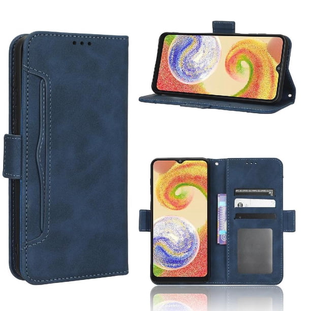 Funda Cartera Magnética para Samsung Galaxy A04- Tarjetero Desmontable, Cuero PU, Soporte
