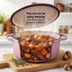 thumbnail image 4 of Olla Holandesa de Hierro Fundido Esmaltado Zulay Kitchen 6,4 qt Rosa, 4 of 9