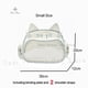 thumbnail image 1 of New Y2K Cute Cat Ita Bag Women's Lolita Backpacks Kawaii Girls Transparent Pocket Fashion Shoulder Bag JK Harajuku Crossbody Bag, 1 of 3