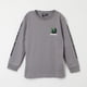 thumbnail image 1 of Polera Manga Larga Niño Creeper Sss Gris Minecraft, 1 of 4