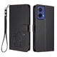 thumbnail image 1 of Funda Billetera con Relieve de Gato para Motorola MOTO G85 5G, Negro, 1 of 6