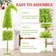 thumbnail image 4 of Árbol de Navidad HMASYO Caprichoso verde lima de 6 pies con 150 LED, 4 of 7
