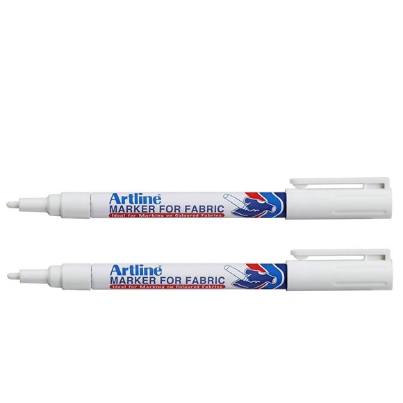 Marcador de Tela Artline Blanco Permanente - Pack de 2