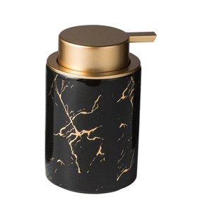 Magideal - De Jabón De Botella De Bomba De Cerámica Para Jabón De Lavavajillas De Cocina De Oficina , Textura De Mármol Negro