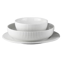 Juego De Vajilla Porcelana 20 Piezas Blanco Fantuzzi