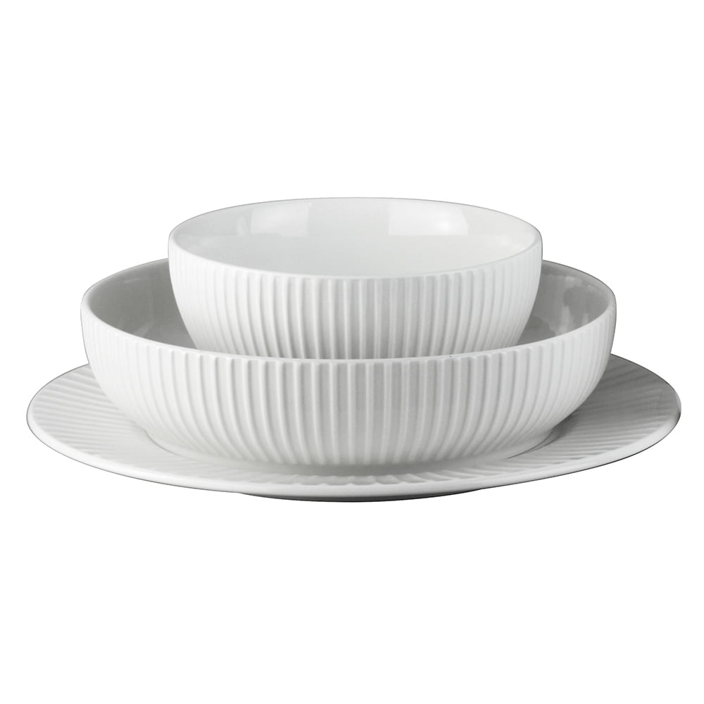 Juego De Vajilla Porcelana 20 Piezas Blanco Fantuzzi