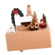 thumbnail image 3 of Caja Musical De Cuerda Con Música Navide?a Para Adorno Coleccionable, Aniversario, árbol De Navidad Marrón, 3 of 5