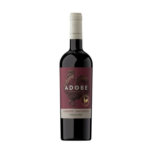 Vino Tinto Cabernet Sauvignon Adobe Orgánico Botella, 750 ml