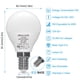 thumbnail image 2 of Bombilla LED ORALUCE E12 de 5 W, 3000 K, 450 lm, no regulable, paquete de 6, 2 of 9