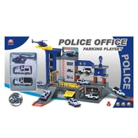 Kivara - Juego Pista De Autos Estacionamiento Policía Con Vehículos