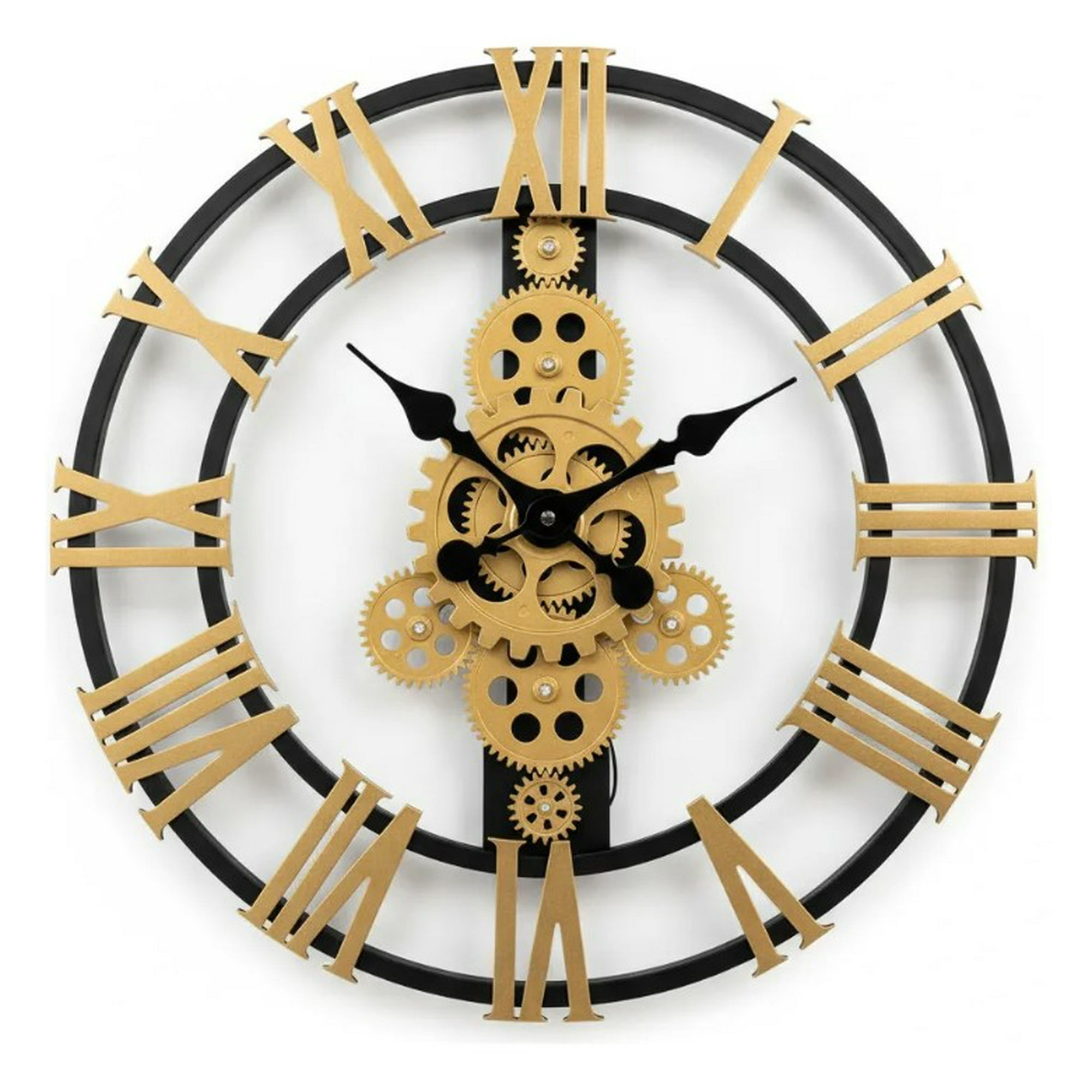 Decostilo - Reloj De Pared Vintage Transparente 40cm