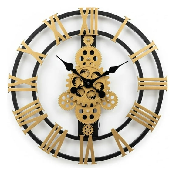 Reloj De Pared Vintage Transparente 40cm