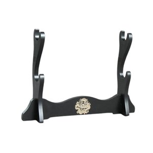 Magideal - Soporte De Exhibición De Samurái Para Wakizashi Tanto , Negro 2 Niveles