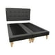 thumbnail image 2 of Cama King Lino Gris Oscuro, 2 of 3
