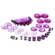 thumbnail image 2 of 54pcs Kit De Calibres Cónicos Y Tapones En Espiral 14G-00G Kit De Estiramiento Púrpura, 2 of 3