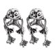 thumbnail image 4 of Pendiente De Rana Stud Cool Alloy Ear Dangler Para Daily Casual Party Día De La Madre Argent, 4 of 5