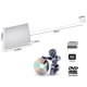 thumbnail image 5 of Quemador Externo de DVD y CD VikTck USB-C Plateado Plug & Play, 5 of 5